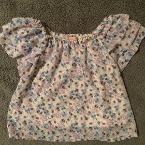 Little girls flower print top